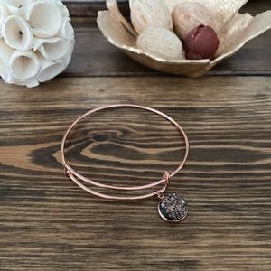 Rose Gold with Druzy Stud Bracelet